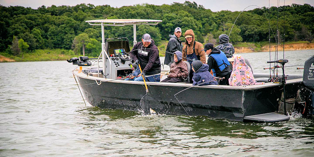 Lake Texoma family fishing trips and guides - Dan Barnett & Jacob Orr Guaranteed Guide Service