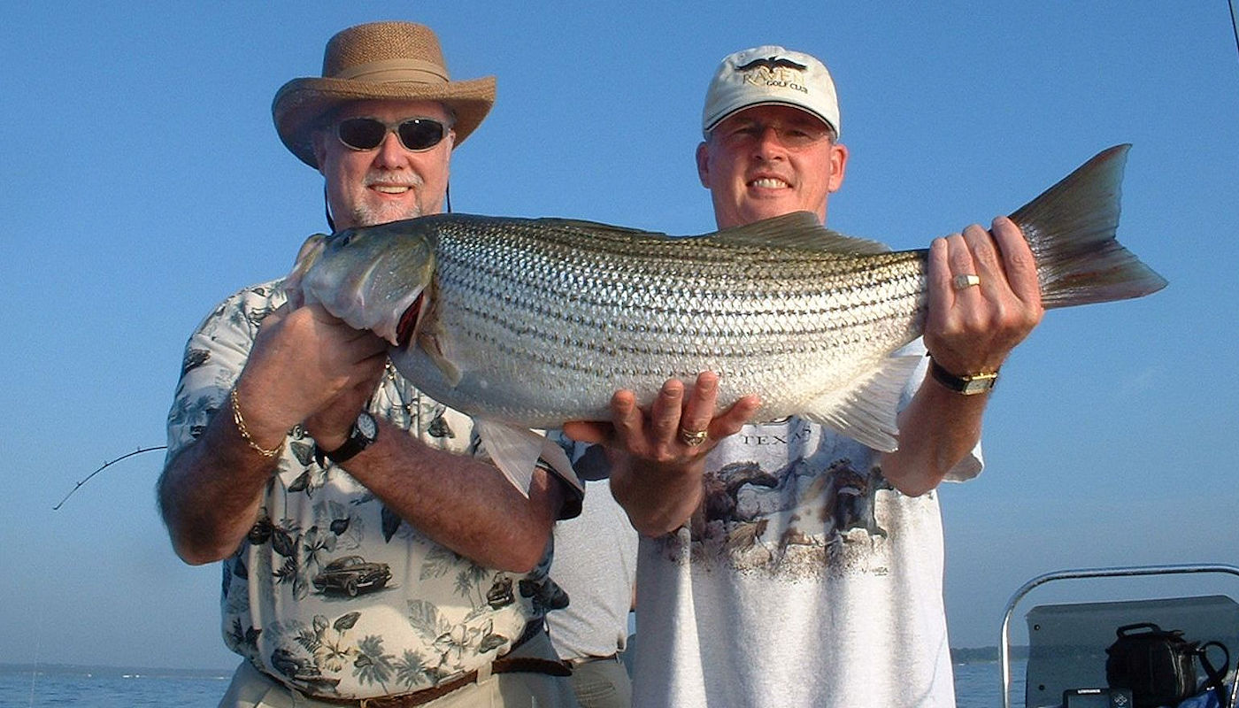 Lake Texoma Striper Fishing Guides - Dan Barnett & Jacob Orr Guaranteed Striper Fishing