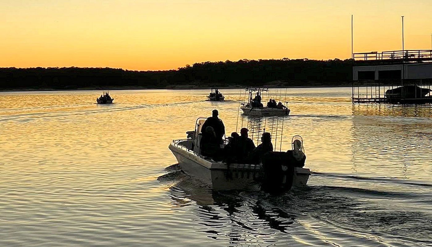 Fishing Dawn Patrol on Lake Texoma with Jacob Orr's Guaranteed Guide Service